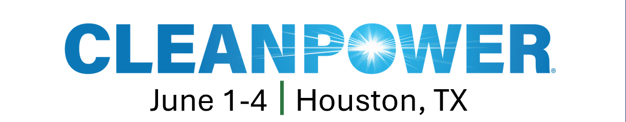 CLEANPOWER logo with event dates June 1–4 and location Houston, TX.